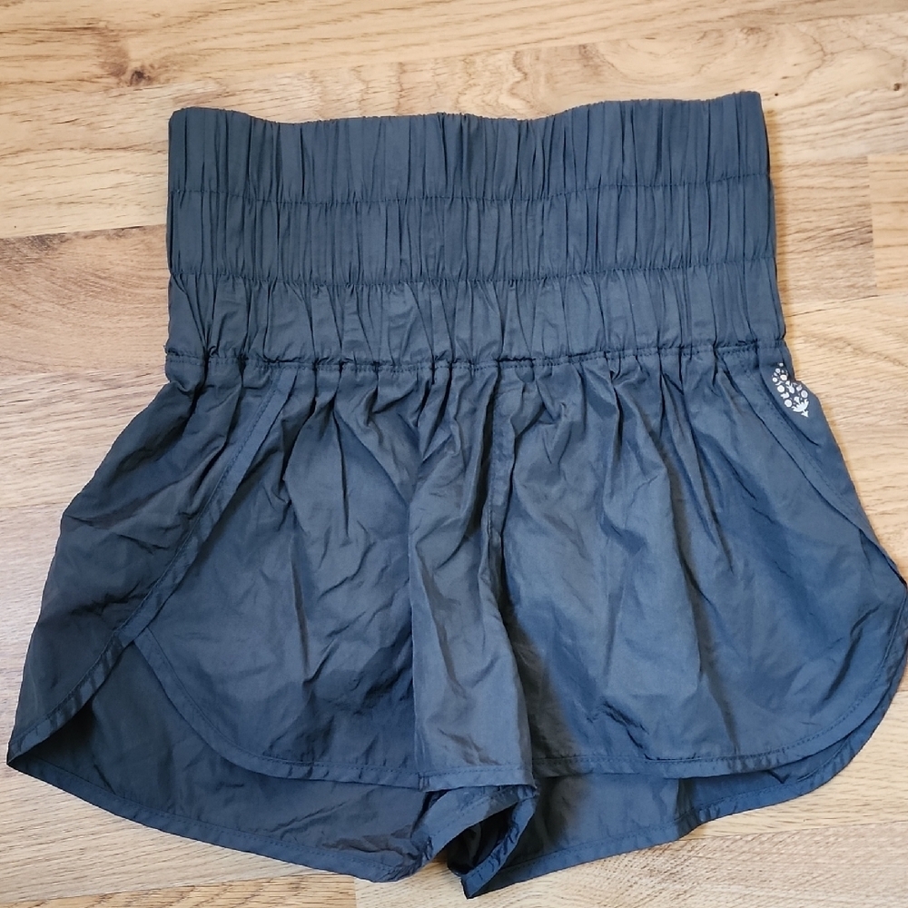 Free People High Waist The Way Home Shorts with Elastic Waistband